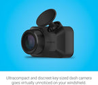 Garmin Dash Cam™ Mini 3, Ultracompact 1080p HD Dash Cam with a 140-degree Field of View, Built in Clarity™ Polarizer, Voice C