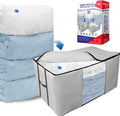 Cube Vacuum Storage Bags, Space Saver Bags, Premium Totes with Cubic Vacuum Compression Seal Bags for Clothing & Bedding. Jum