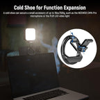 NEEWER Foldable Continuity Camera Mount with Cold Shoe for MagSafe iPhone 15 Pro Max 14 13 12 MacBook Air 13" M1, MacBook Air 2018-2020, MacBook Pro 13" M1/M2, MacBook Pro 13" 2017-2020, PA031
