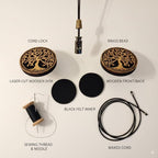 Wood Car Air Freshener — Paw Designed — Handmade Unscented DIY Essential Oil Hanging Diffuser with Felt Insert — Add Your Own