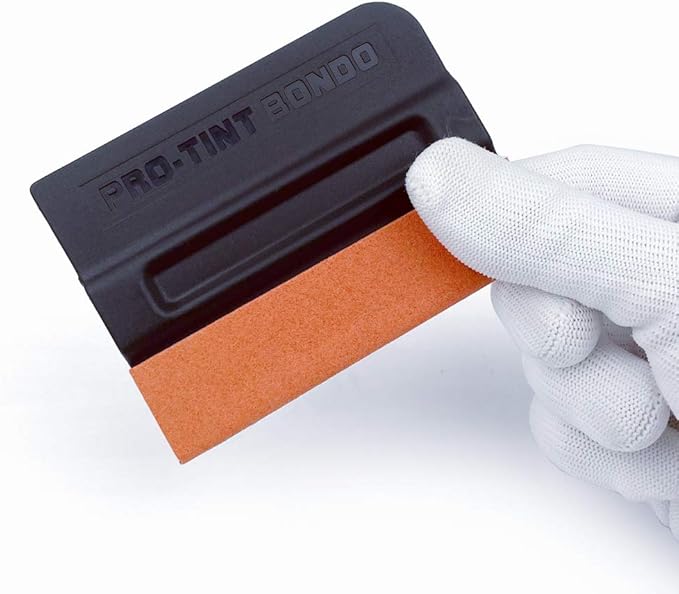 3Pack Magnet Felt Edge Squeegee Vinyl Wrap Tools Window Film Squeegee Widnow Tint Tools Kit for Car Vinyl Wrap, Window Tint, Auto Graphic, Wallpaper,Decal Sticker Installation (Black)