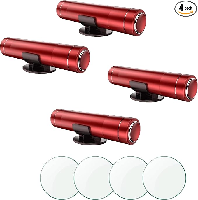 HHXS Car Window Breaker Seatbelt Cutter 4 Pack, Car Safety Hammer Glass Breaker Under Water Auto Emergency Rescue Tool, Car E