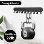 2 Pack Key Holder for Wall,Key Hooks with 10 Hooks,Key Holder Wall Mount Self Adhesive, Key Rack for Wall No Drill for Living