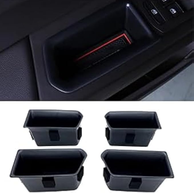 JOJOMARK Compatible with VW Atlas and Cross Sport 2018 2019 2020 2021 2022 2023 Accessories Door Grab Handle Storage Box Organizer Tray (Not fit for 2024)
