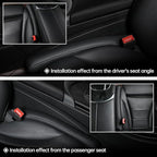 2Pack Leather Car Seat Gap Filler – Anti-Drop Console Organizer, Scratch-Resistant Waterproof Easy to Clean, Fits 90% Vehicles Without Blocking Seat Movement