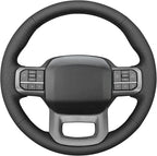 MEWANT Steering Wheel Covers for Ford F-150 2021-2023 / F-150 Lightning 2022-2023 Hand-Stitched F150 Steering Wheel Wrap
