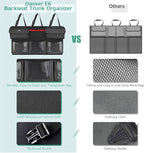 Oasser Trunk Organizer for Car, Hanging Car Organizer with 6 Large Pockets 3 Adjustable Straps 43.3x19 Inch