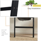 FUIN 5ft (58") Wood Blanket Ladder Living Room Decorative Wall Leaning Farmhouse Quilt Display Holder Shelf Rustic Wooden Tow