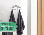 Comfify Cast Iron Wall Hanger – Rustic Design with 5 Hooks – Heavy Duty Metal Organizer for Keys, Towels, Robes, and Clothes 