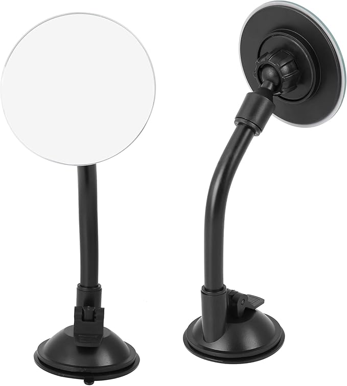Blind Spot Adjustable Car Mirror Rotate Suction Cup Black Arm Rearview Mirror for All Universal Vehicles