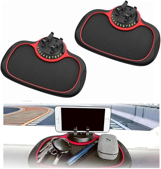 Multifunction Car Anti-Slip Mat Auto Phone Holder, Car Phone Mount Silicone Car Pad Mat, Universal Multifunction Car Dashboar