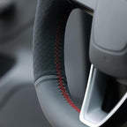 MEWANT DIY Stitching Steering Wheel Cover Wrap for Tesla Model 3 Highland 2023-2025/Model Y 2025 Highland for Tesla Model 3/Model Y Accessories
