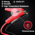 Jumper Cables Adapter Compatible with Ma-kita 18V Battery, 8AWG 2FT Portable Battery Jump Starter Automotive Booster Cables Power for Car Jump Starting Using Tool