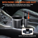 Car Cup Holder Expander, Cup Holder Insert, Cup Holder Extender Adapter for Car with Expandable Base, Interior Accessories Car Drink Holder Expander Compatible with 14-46 oz Bottles