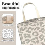 Car Trash Can, Cute Car Trash Bag, Hanging Car Organizer and Storage Bag, Trash Bin for Car Accessories, Vehicle, Travelling, Camping Gray White Leopard