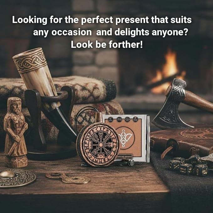 Wood Car Air Freshener — Vegvisir Handmade Unscented DIY Essential Oil Hanging Diffuser with Felt Insert — Add Your Own Oils 