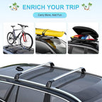 JDMON Roof Rack Cross Bars Compatible with Hyundai Tucson 2016 2017 2018 2019 2020 2021 with Side Rails Anti-Theft Locks Desigh, Aluminum Luggage Rack for Rooftop Cargo Bag Carrier Kayak Bike, Silver