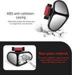 2 PCS Car Blind Spot Mirrors, Wide Angle Blind Zone Reducing Rearview Mirror, High Definition Auxiliary with 360 Degree Adjustable Base, Anti-collision Housing Snap-on Mounting Design (Black)