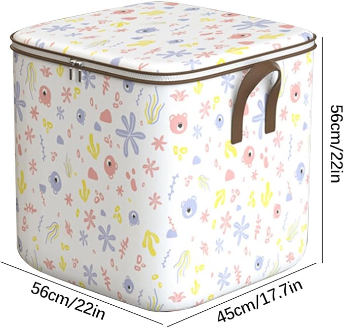 Clothes Storage Bag, Non-Woven Clothes Quilt Foldable Storage Bag, Multipurpose Large Capacity Lightweight Portable Wardrobe 