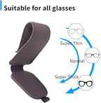 Yuoyar 2 Packs Magnetic Sunglass Holder for Car Visor - Universal Sunglasses Clip for Different Size Eyeglasses - Convenient Interior Car Accessories (Purple)