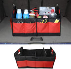 Car Trunk Organizer, Large Capacity Oxford Cloth Car Storage Box, Collapsible Multi-Compartment Organization Container,