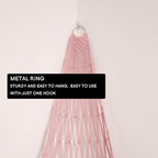 Amdermi Stuffed Animal Hammock Corner Hanging Net for Stuff Animal Storage Macrame Plush Toy Holder-Perfect for Tiny Space Wa