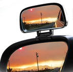 JONMON Blind Spot Mirror - Adjustable 360 Rotation Car Auxiliary Convex Wide Angle Mirror - Snap-On Clip for Side Rearview - Universal for Cars, Trucks, SUVs