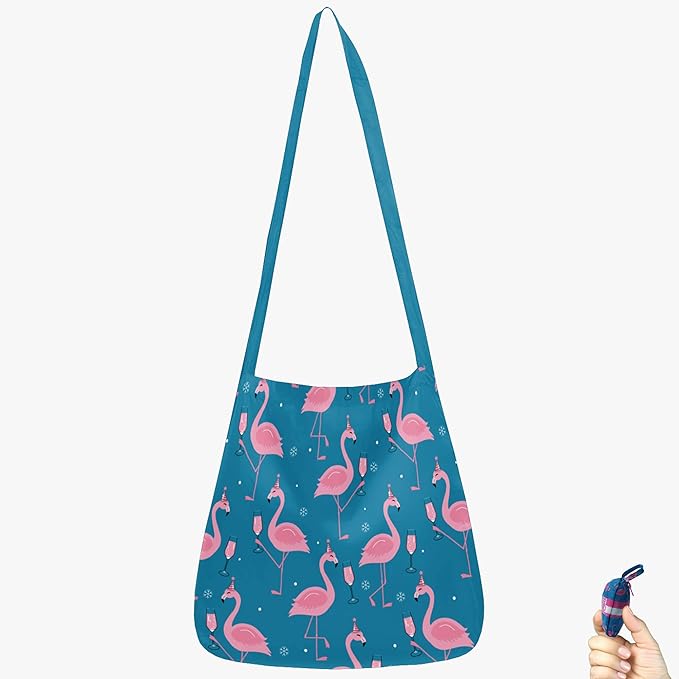 BeeGreen Reusable Grocery Shopping Bag -Travel Tote Bag - Foldable Compact Sturdy Bags