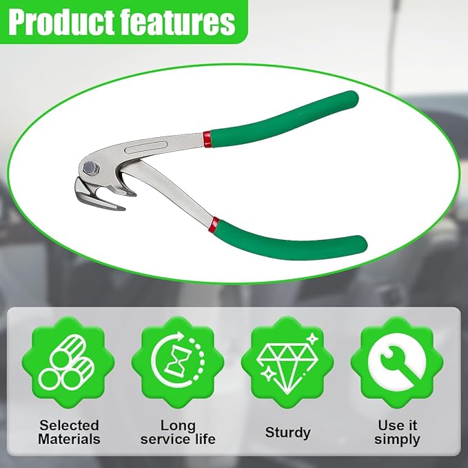 Car Paintless Dent Repair Tool, Metal Auto Crimp Dent Edge Pliers, Heavy-Duty Vehicle Body Panel Repair Vise for Doors Fender