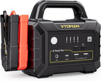 VTOMAN V-Truck Pro 8000A Car Battery Jump Starter with 65W Quick Charge, 41600mAh Portable Jump Starter Power Pack for All Gas All Diesel, 12V Jump Box with LED Light, Long Jumper Cables