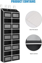 Over the Door Organizer Hanging- 10 Compartments, 80 lbs Load Behind Door Stuffed Animal Storage, Extra Large Toys Storage Or