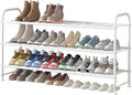 LINZINAR Shoe Rack Long 3 Tier Shoe Storage Organizer Metal Wide Shoe Shelf for Closet Entryway Bedroom 24 Paris Large Capaci