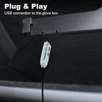 Dreamcolor Acrylic Interior Car LED Strip Light with USB/Type C, RGB 2 in 1 with 86.6 inches LED Strip, Dynamic Chasing Music Sync Neon Ambient Lighting Kits