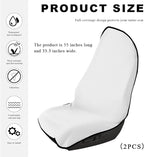 2PCS Car Towel Seat Cover, Waterproof Sweating Non-Slip Premium Soft Towel Carseat Protector, Universal Machine Washable Car 