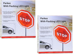 Flashing LED Light Parking Stop Sign For Garage