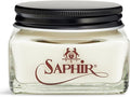 Saphir Medaille d'Or Pommadier Cream 75ml – Natural Cream Leather Shoe Polish, Leather Conditioner for Boots, Handbags