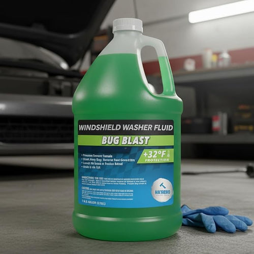 (6 Gallons) Bug Blast Windshield Washer Fluid - Premium Summer Formula, +32°F Protection | Removes Bugs and Road Grime - 6 Ju