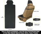 Waterproof Neoprene Car Seat Cover, Sweatproof Non-Slip Seat Protector, Universal Fit for Front Bucket or Rear Bench Seat of 