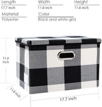 PRANDOM Large Collapsible Storage Bins with Lids [3-Pack] Fabric Foldable Storage Boxes Organizer Containers Baskets Cube wit