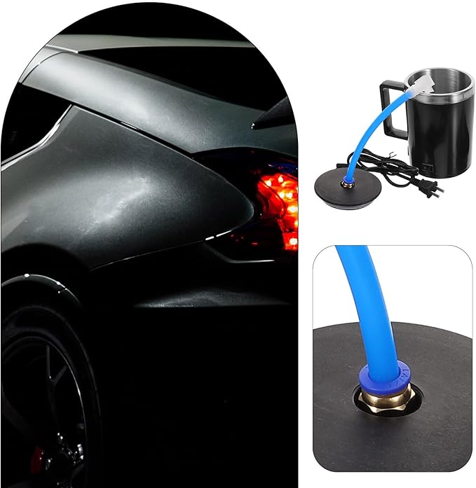 Car Headlight Restoration Kit with Atomizing Spray Cup and Leak-Proof Nozzle, Auto Headlamp Repair Tool Compatible with US Standard Plug for Headlight Renovation and Random Color