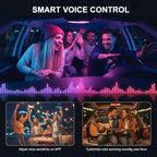 Interior Car LED Strip Lights RGB Fiber Optic Trim Lighting 5 in 1，Wireless APP Ambient Lighting Kits 236 inches Fiber Optic, 16 Million Colors Car Neon Lights, Music Sync
