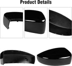 Compatible with Ford Focus Side Mirror Cover 2012-2018, Escape 2013-2016, Right Passenger Side RearView Mirror Cap Repalcement WITHOUT Turn Signal Light Replaces for CP9Z-17D742-BA CP9Z17D742BA