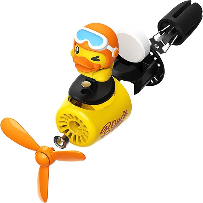 Pilot Yellow Duck Car Air Fresheners - Rotating Propeller Cartoon Automotive Diffuser with Creative Car Perfume Decoration
