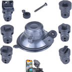 Replacement Dash Cam Mount, Suitable for Rove R2-4K, R2-4K PRO and R2-4K Dual Dash Cams, with 6pcs 360 Rotating Joints Windshield Suction Cup Mounting Bracket Dash Camera Accessory Part