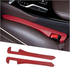 2PCS Car Seat Gap Filler,Flexible Seat Gap Organizer Between Seats for Tightly Filling Seat Gaps,Universal Car Side Seat Gap Filler Interior Car Accessories for Women & Men (Red)