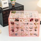 YUFONG Earring Storage Box Organizer, Acrylic Jewelry Storage Box Holder 5 Drawers Transparent Jewelry Display Stand with 120