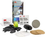 3M Ultra Headlight Restoration Kit 39195, 2 Pack (2 Kits), Removes Cloudy Yellowed Haze, 500/800/3000 Grit Sanding Discs + Clear Coat, For Plastic Lenses