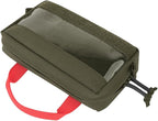 KRYDEX Clear Top Insert Bag with Hook Panel Tactical Packing Cube Travel Organizer Bag (Small -RG)