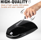Left and Right Side Mirror Cap Covers With Trun Signal Compatible With 2017-2022 Honda CR-V CRV,2016-2022 Honda HRV HR-V Side Outer Rearview Wing Mirror Cap Black Replace#76201-T1W-A01(2PC)