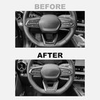 Steering Wheel Cover Compatible with Chevrolet Equinox 2025 2026, Auto Interior Upgrade Accessories-Carbon Fiber Pattern